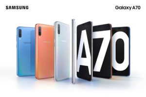 The Samsung Galaxy A70 is now official impressive display and massive battery in tow