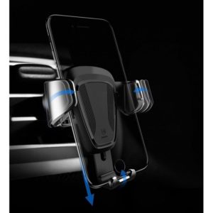 baseus gravity car mount phone bracket air vent holder for 4 6 devices silver suyl 0s 10