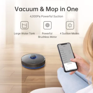 Dreame Bot Z10 Pro Robot Vacuum Cleaner with Self Empty Dock 3D Laser Navi 4000Pa Suction