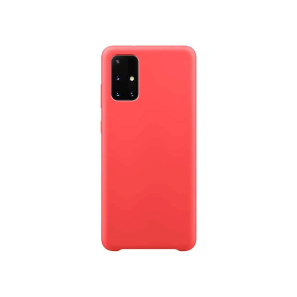 1672083677 Rubber Cover for Samsung Galaxy S21 Ultra 5G red