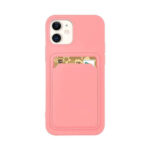 Card Case Silicone for Samsung Galaxy S22 Ultra Pink