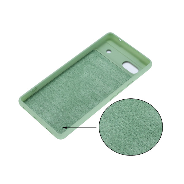 GOKEN Cover Per Google Pixel 6a - Custodia In Silicone TPU Gradiente Viola/Blu, Antiurto E Antiscivolo, Protezione Fotocamera, Morbida Al Tattoo, Design Elegante