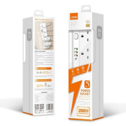 LDNio 5 Plug Extension Cord 200cm