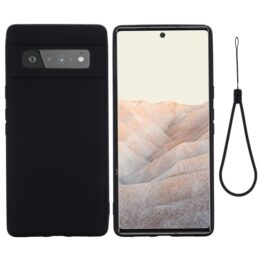 Black Silicone Google Pixel 6 Pro Case