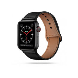 Tech-Protect Leatherfit Apple Watch 42/44/45/49 mm Black