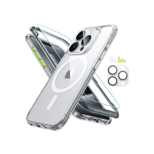 1718748750 esr classic pro set halolock magsafe apple iphone 15 pro max clear