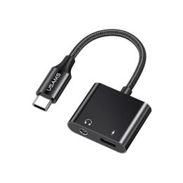 USAMS US-SJ598 adapter USB-C / jack 3.5m PD 60W