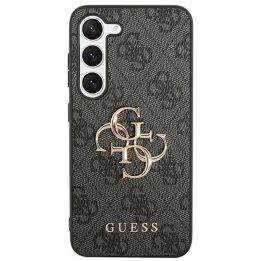 Guess Samsung Galaxy S24+ Case Grey Metal Logo