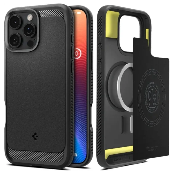 1726695194 spigen rugged armor mag magsafe apple iphone 16 pro max matte black