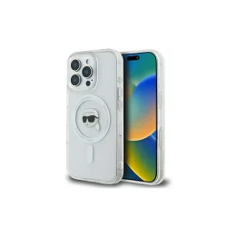 Karl Lagerfeld iPhone 16 Pro Max IML Metal Karl Head MagSafe white