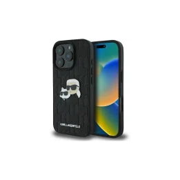 Karl Lagerfeld iPhone 16 Pro Max Monogram Head Pin black