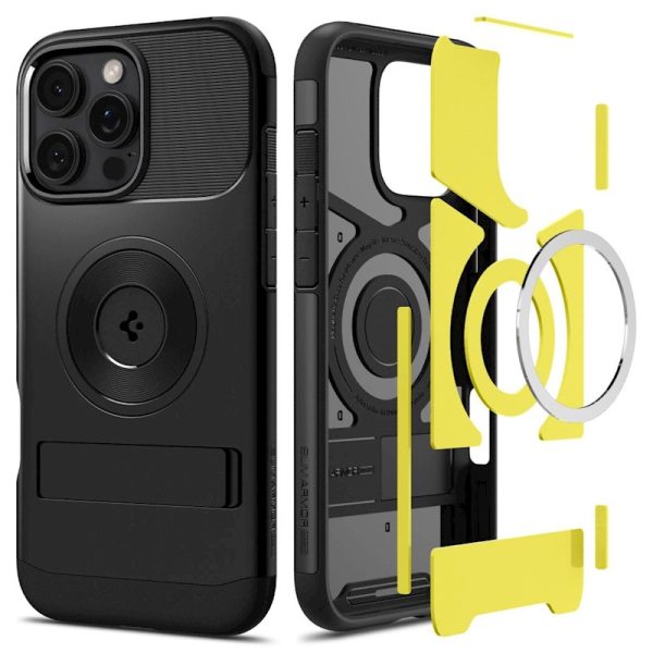 1731003837 iphone 16 pro spigen slim armor magsafe case black