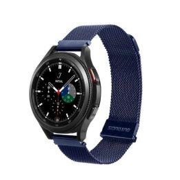 Dux Ducis Milanese Magnetic Stainless Steel Strap 20 mm Blue