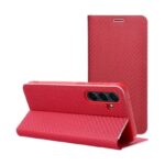 Luna Book Carbon Case Samsung A71 Red