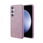 Guess Samsung Galaxy S24+ Plus hardcase Glitter Script Purple