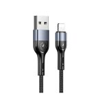 USAMS Cable U55 Lightning Black 1m