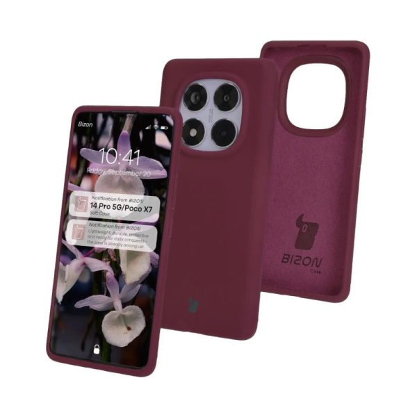 1741438645 bizon soft case xiaomi redmi note 14 pro 5g poco x7 dark purple