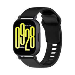 Bizon Strap Watch Universal 22mm Silicone Black