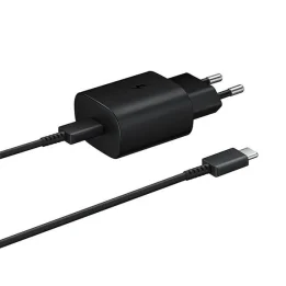 Samsung 25W USB-C Wall Charger with Samsung USB-C Cable Black