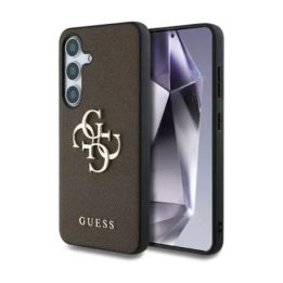 Guess 4G Big Logo Case for Samsung Galaxy S25 Brown