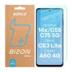 Bizon Glass Realme 14x 5G / C55 / C75 / OnePlus Nord CE 3 Lite / Oppo A60 4G (2pack)
