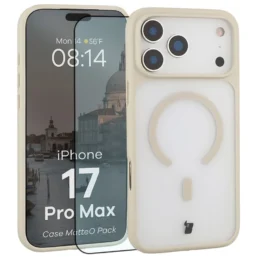 Bizon MatteO Magnetic Pack Apple iPhone 17 Pro Max smoky beige