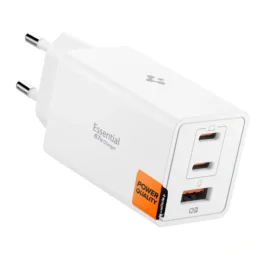 Spigen Essential 2xUSB-C, USB-A Charger 67W White