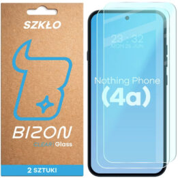 Bizon Glass Clear Duo Nothing Phone 4a (2 PACK)