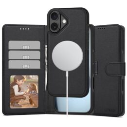 Tech-Protect Wallet MagSafe Case iPhone 17 Matte Black