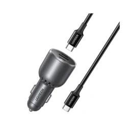 UGREEN Car Charger USB-A 2xUSB-C 130W + 1m Cable