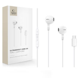 Tech-Protect Ultraboost USB-C Earphone Core G4 White