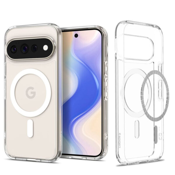 1787754203 spigen ultra hybrid mag magsafe google pixel 11 pro xl clear white