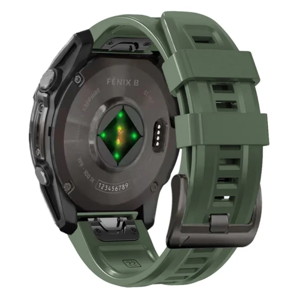 Tech-Protect Silicone Strap Garmin Fenix 5S-5S-PLUS-6S-6S-Pro 7S-8-43MM-Green
