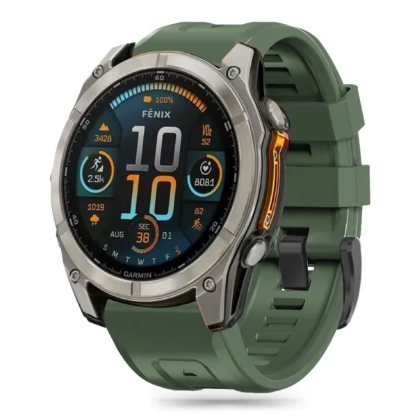 Tech-Protect Silicone Strap Garmin Fenix 5S-5S-PLUS-6S-6S-Pro 7S-8-43MM-Green