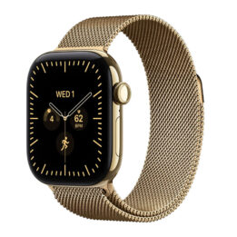 Apple Watch Series 12 Milanese Loop 42mm Titamium Cellular Radiant Gold