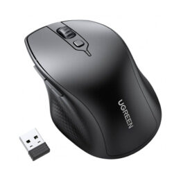 Wireless Mouse UGREEN MU101, 4000DPI, BT / Wi-Fi, Black