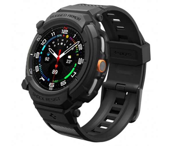 1789314308 rugged armor pro case spigen samsung galaxy watch8 classic matte black