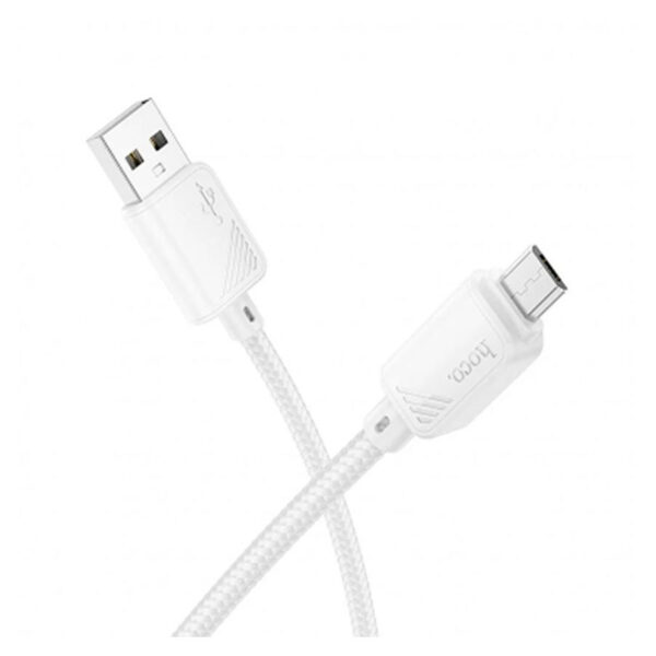 1789386194 usb a to micro usb cable hoco x113 18w 24a 1m white
