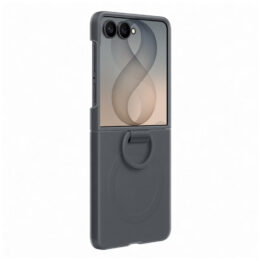 Samsung Z Flip 8 Silicone Magnetic Ring Cover Graphite