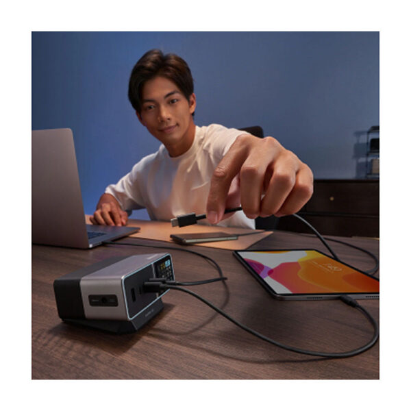 Desktop-Charger-Cuktech-TA3005U-300W-1xDC-1xUSB-A-3xUSB-C-Grey