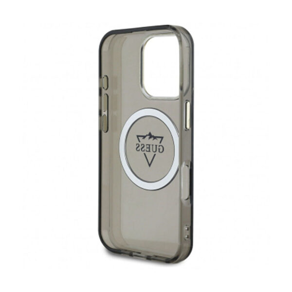 Guess iPhone 16 Pro Max IML Metal Mountain Logo MagSafe Black