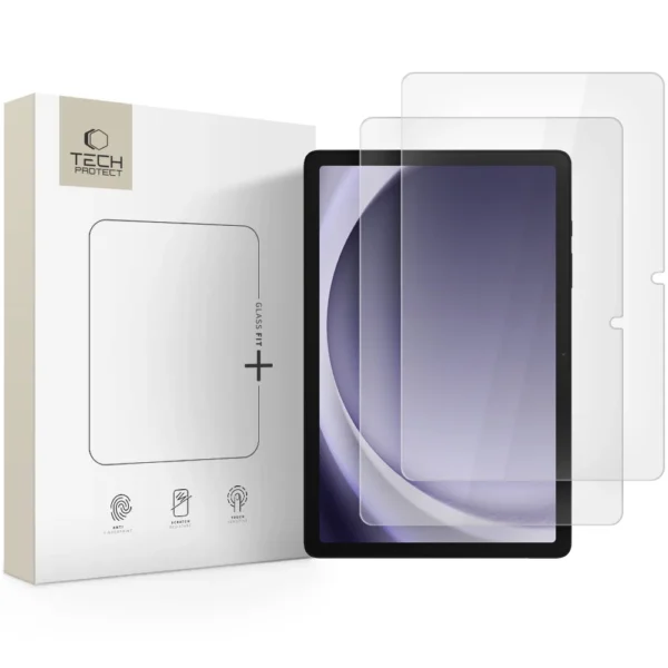 Tech Protect Fit glass Samsung Galaxy Tab-A9 A11 Plus 11 clear 2-pack