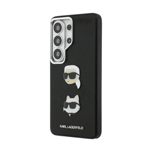 Karl Lagerfeld Saffiano Karl & Choupette's Head Pin Samsung Galaxy S26 Ultra Black