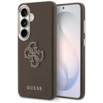 Guess Grained Big 4G Metal Logo Samsung Galaxy S26+ Plus brown