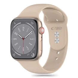 Belt Tech-Protect Silicone Apple Watch 4/5/6/7/8/9/SE/10 38/40/41/42mm Light Walnut