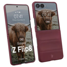 Bizon Case Tur Samsung Galaxy Z Flip8 Burgundy