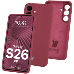 Bizon Case Samsung Galaxy S26 FE Burgundy